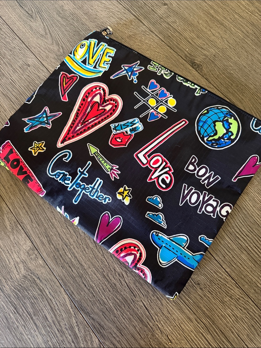 Brighton Love Scribble Pack-It Pouch, NEW